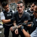 Convicted Felon GRANTED Citizenship—Then Killed Federal Employee… Law enforcement officers arresting a man with tattoos in an urban environment