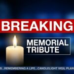 World Series Hero DEAD—Cardiac Arrest Stuns Baseball… Breaking news graphic featuring a candle and text about a memorial tribute