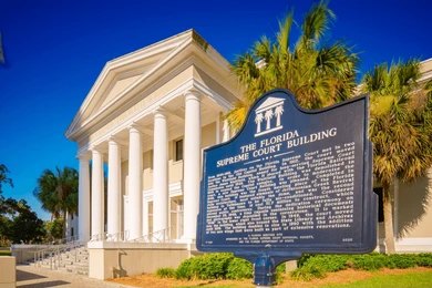 2477753095 Florida Supreme Court Building with historic marker and white columns