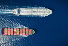 China Stands by Russian Oil Two cargo ships navigating through the ocean